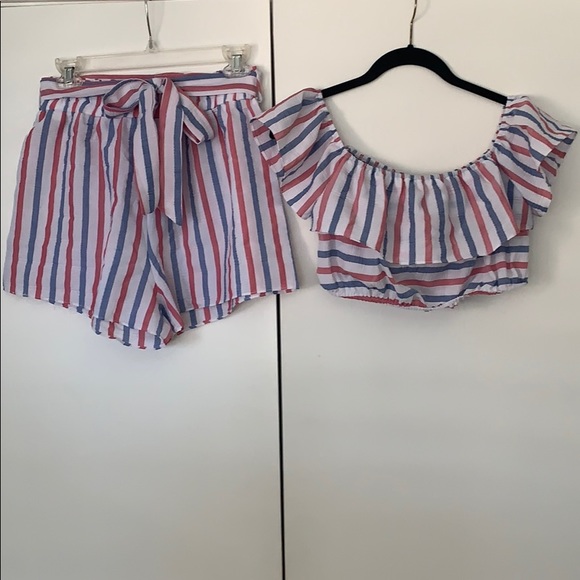 Red white and blue two piece set - Picture 2 of 2